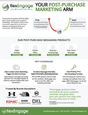 post-purchase marketing arm